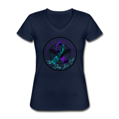 My Story Isn't Over V-Neck Tee navy - Loyalty Vibes