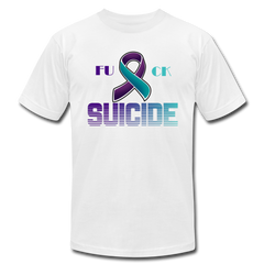 Fuck Suicide T-Shirt white - Loyalty Vibes