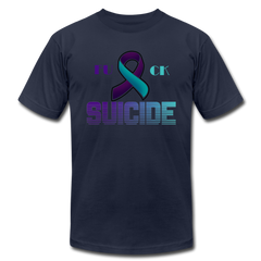 Fuck Suicide T-Shirt navy - Loyalty Vibes