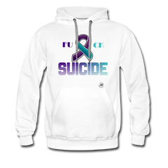 Fk Suicide Hoodie white - Loyalty Vibes