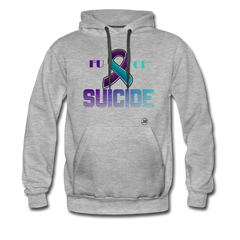 Fk Suicide Hoodie heather gray - Loyalty Vibes