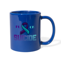 Classic Fuck Suicide Coffee Mug royal blue - Loyalty Vibes