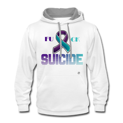 Fk Suicide Urban Hoodie - white/gray - Loyalty Vibes