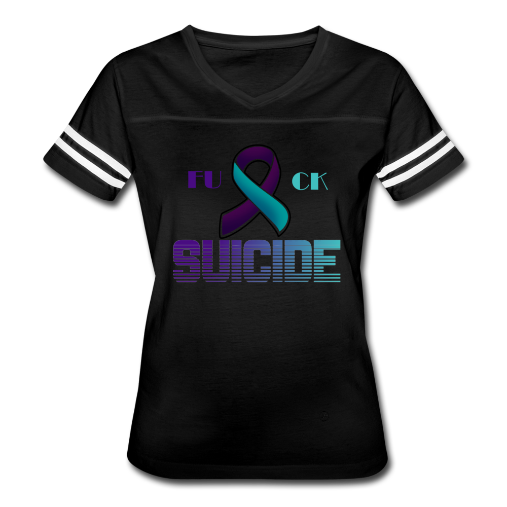 Vintage Suicide T-Shirt - black/white - Loyalty Vibes