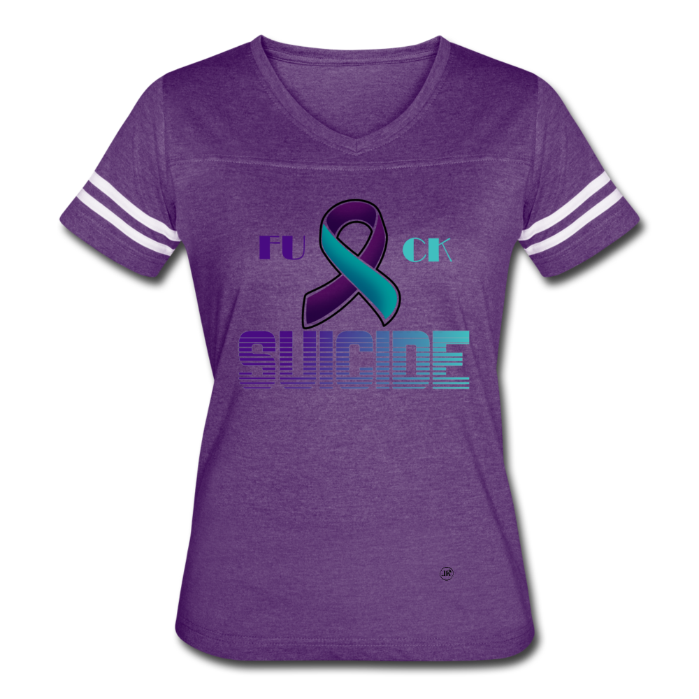 Vintage Suicide T-Shirt - vintage purple/white - Loyalty Vibes