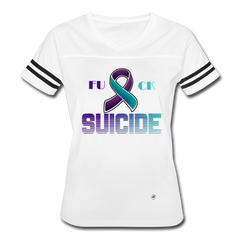 Vintage Suicide T-Shirt white black - Loyalty Vibes