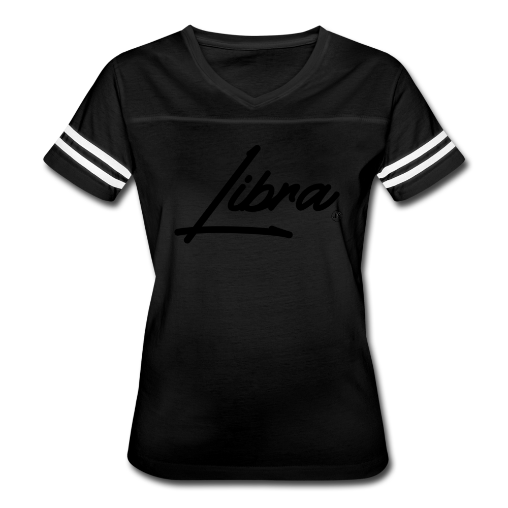 Women’s Sassy Libra Sport T-Shirt - black/white - Loyalty Vibes