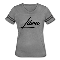 Women’s Sassy Libra Sport T-Shirt heather gray/charcoal - Loyalty Vibes