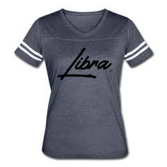 Women’s Sassy Libra Sport T-Shirt - vintage navy/white - Loyalty Vibes