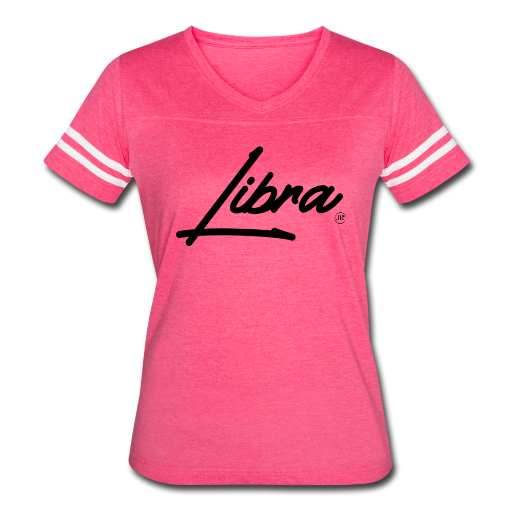 Women’s Sassy Libra Sport T-Shirt - vintage pink/white - Loyalty Vibes