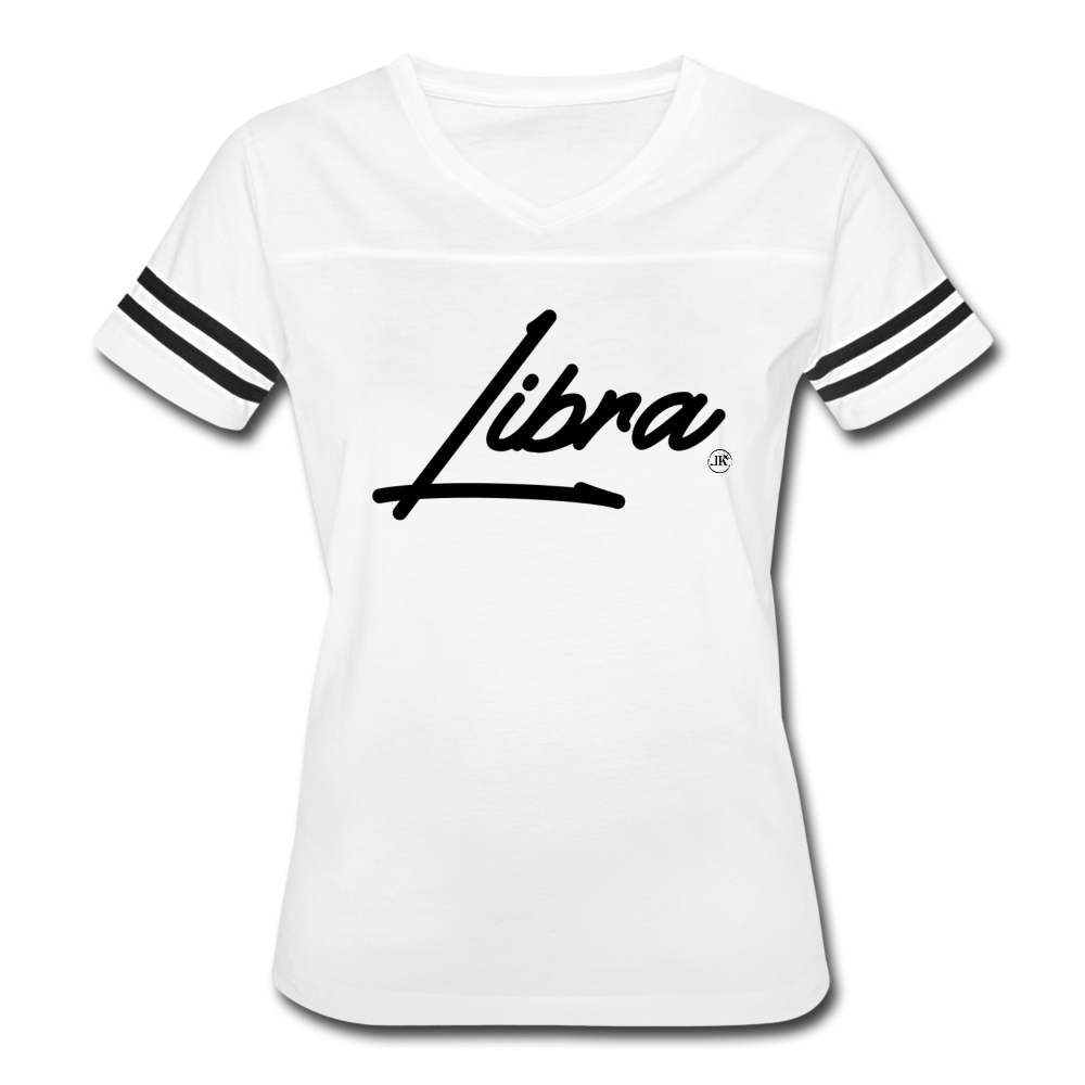Women’s Sassy Libra Sport T-Shirt white/black - Loyalty Vibes