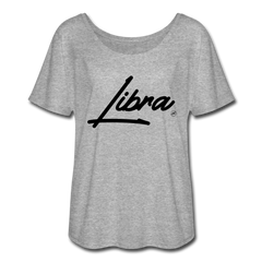 Sassy Libra Women’s Off The Shoulder Top heather gray - Loyalty Vibes