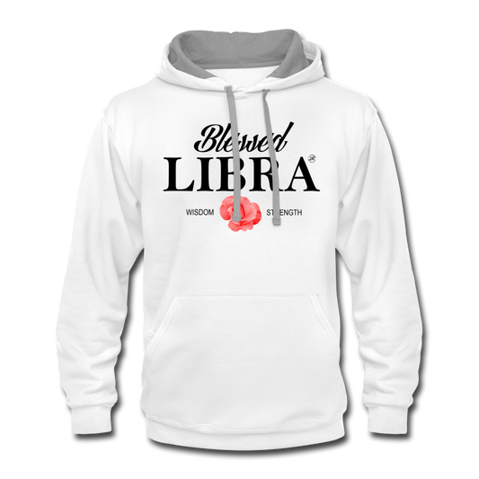 Blessed Libra Hoodie - Black white gray Loyalty Vibes