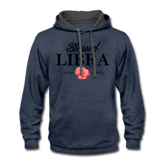 Blessed Libra Hoodie - Black indigo heather/asphalt - Loyalty Vibes
