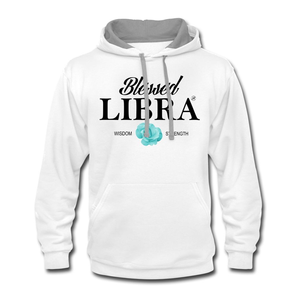 Blessed Libra Men's Hoodie white/gray - Loyalty Vibes