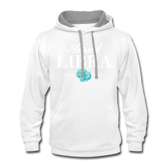 Blessed Libra Men's Hoodie - White white/gray - Loyalty Vibes