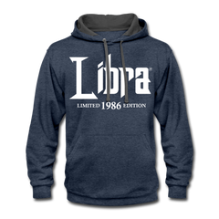 1986 Limited Edition Libra Hoodie indigo heather/asphalt - Loyalty Vibes