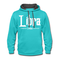 1986 Limited Edition Libra Hoodie scuba blue/asphalt - Loyalty Vibes