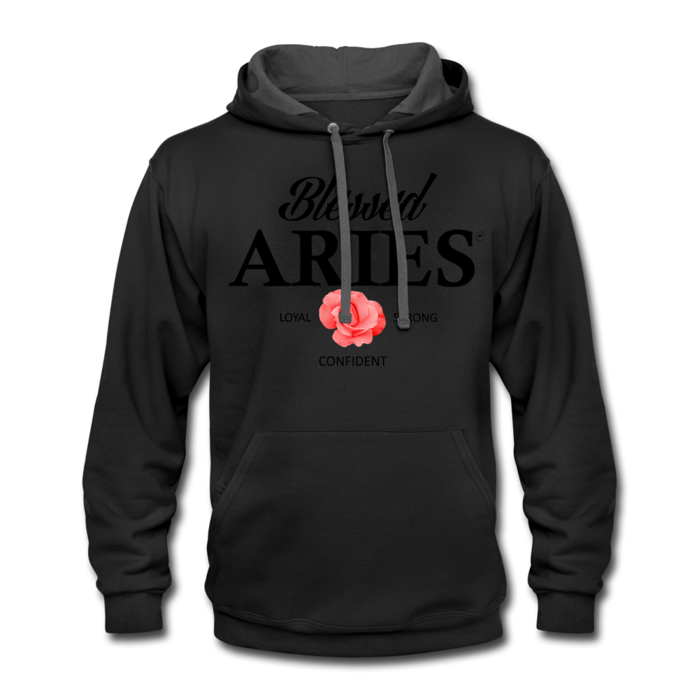 Blessed Aries Urban Hoodie - black/asphalt - Loyalty Vibes