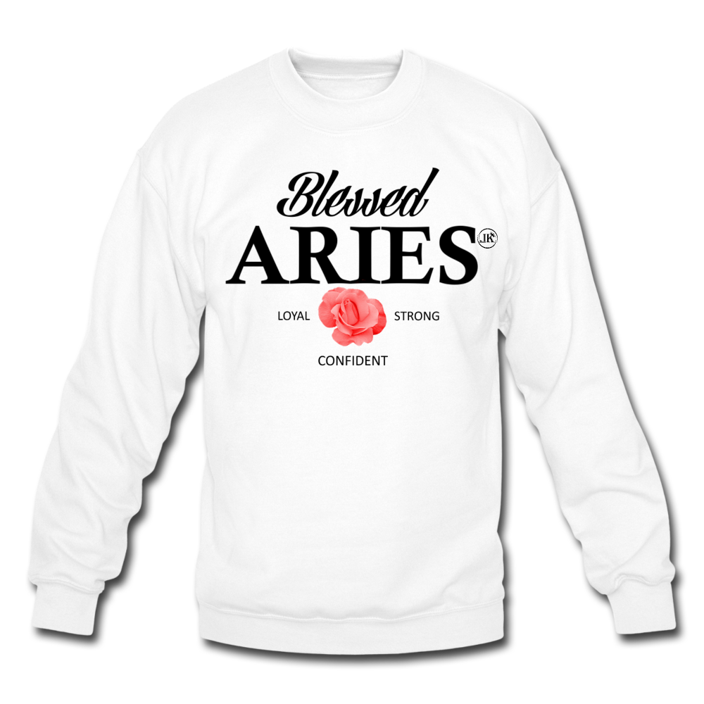 Blessed Aries Unisex Sweatshirt white - Loyalty Vibes