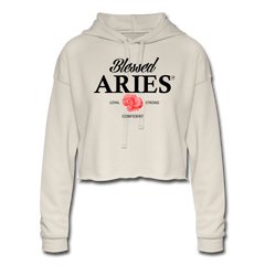 Blessed Aries Women's Cropped Hoodie dust - Loyalty Vibes