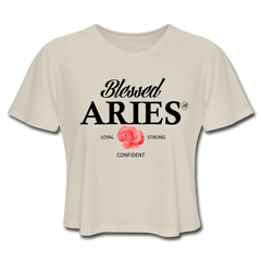 Blessed Aries Women's Cropped T-Shirt dust - Loyalty Vibes