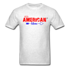 All American Mom T-Shirt - light heather gray - Loyalty Vibes
