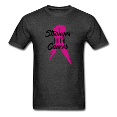 Stronger Than Cancer Unisex T-Shirt heather black - Loyalty Vibes