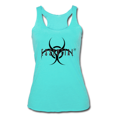 Essential Diamond Women's Athletic Tank Top - turquoise - Loyalty Vibes