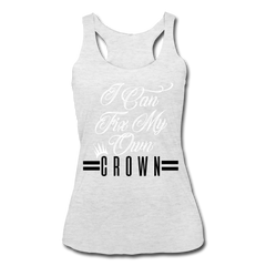 Independent Queen Women’s Tank Top heather white White Crown - Loyalty Vibes