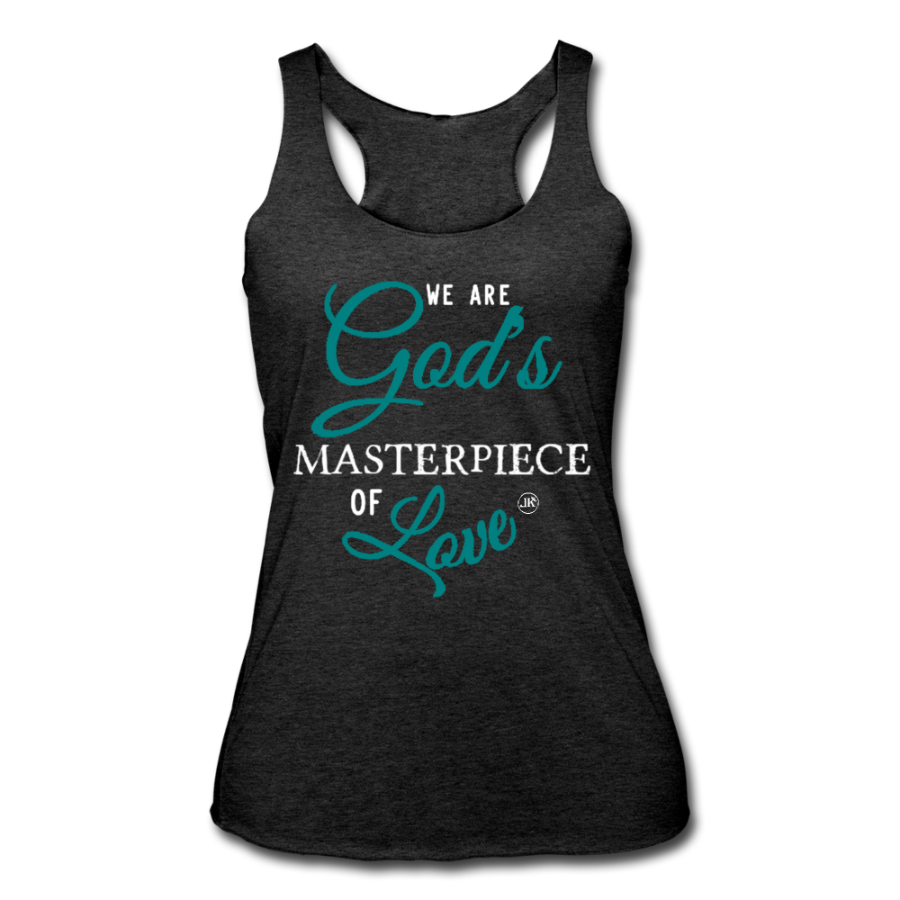 We Are God's Masterpiece Of Love Tank Top heather black - Loyalty Vibes
