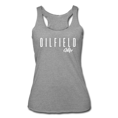 Oilfield Wife Tank Top heather gray - Loyalty Vibes