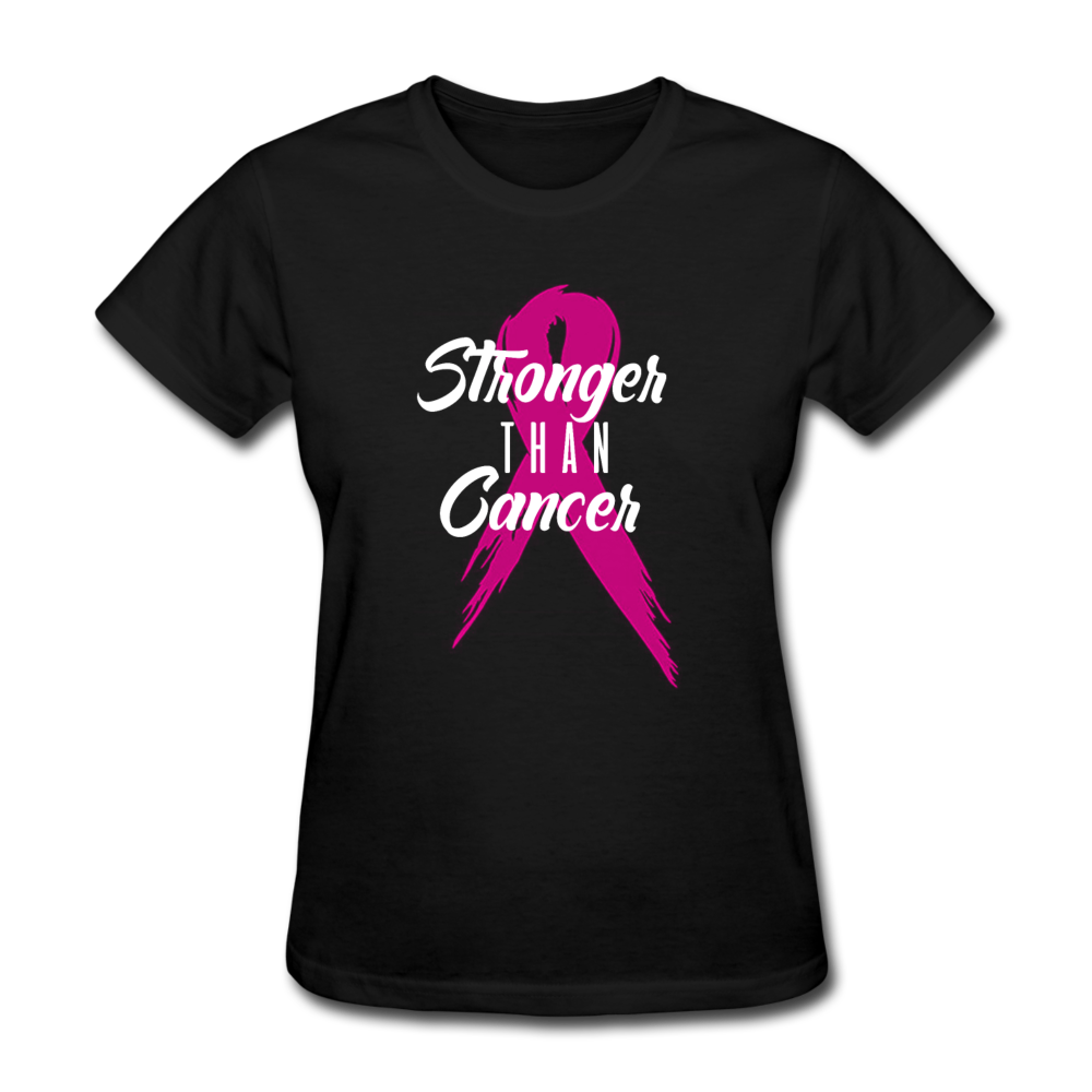 Stronger Than Cancer Women's T-Shirt black - Loyalty Vibes