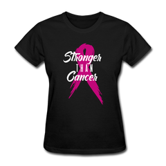 Stronger Than Cancer Women's T-Shirt black - Loyalty Vibes