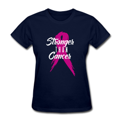 Stronger Than Cancer Women's T-Shirt - navy - Loyalty Vibes
