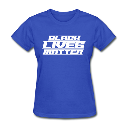 Loyalty Vibes Future Black Lives Matter Women's T-Shirt royal blue