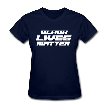 Loyalty Vibes Future Black Lives Matter Women's T-Shirt navy