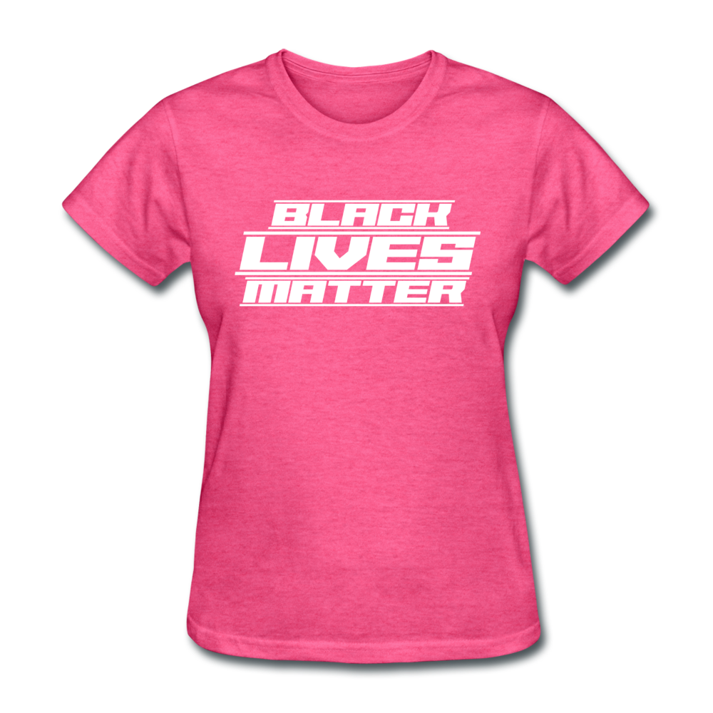 Loyalty Vibes Future Black Lives Matter Women's T-Shirt heather pink