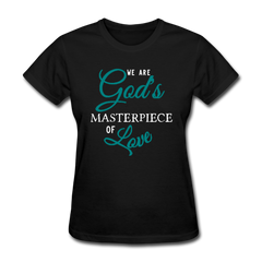 God's Masterpiece Women's T-Shirt black - Loyalty Vibes