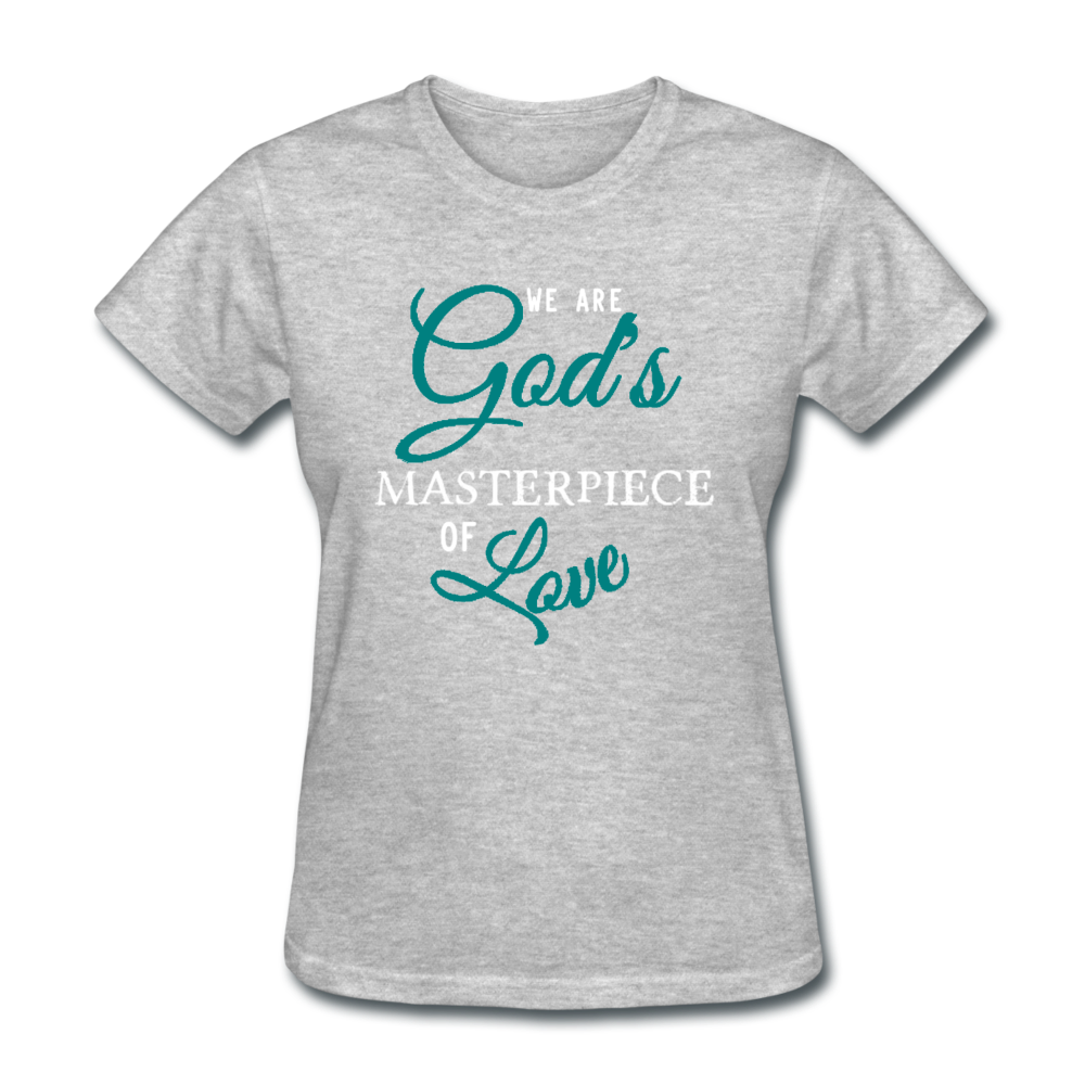 God's Masterpiece Women's T-Shirt heather gray - Loyalty Vibes
