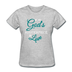 God's Masterpiece Women's T-Shirt heather gray - Loyalty Vibes
