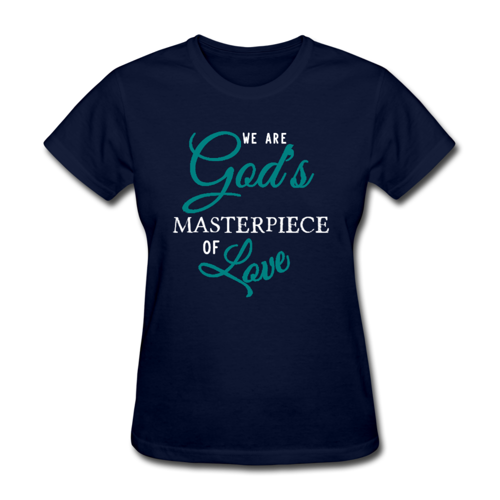 God's Masterpiece Women's T-Shirt navy - Loyalty Vibes