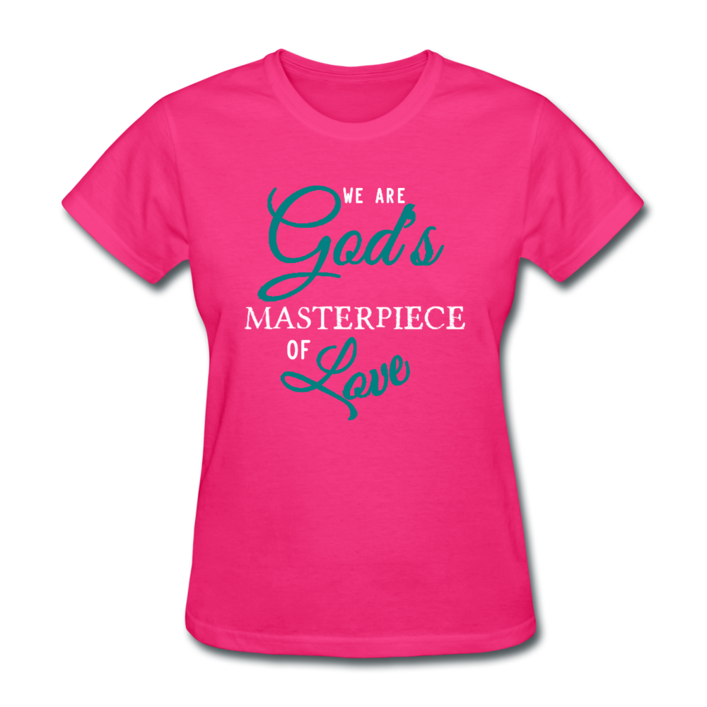 God's Masterpiece Women's T-Shirt fuchsia - Loyalty Vibes