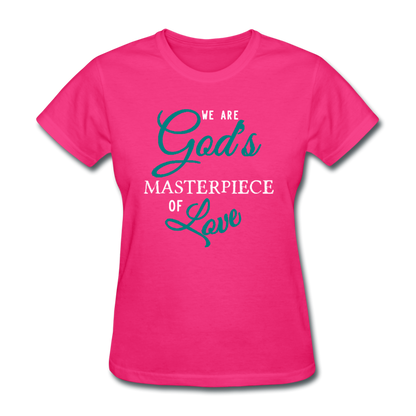 God's Masterpiece Women's T-Shirt fuchsia - Loyalty Vibes