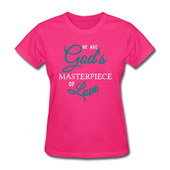 God's Masterpiece Women's T-Shirt fuchsia - Loyalty Vibes