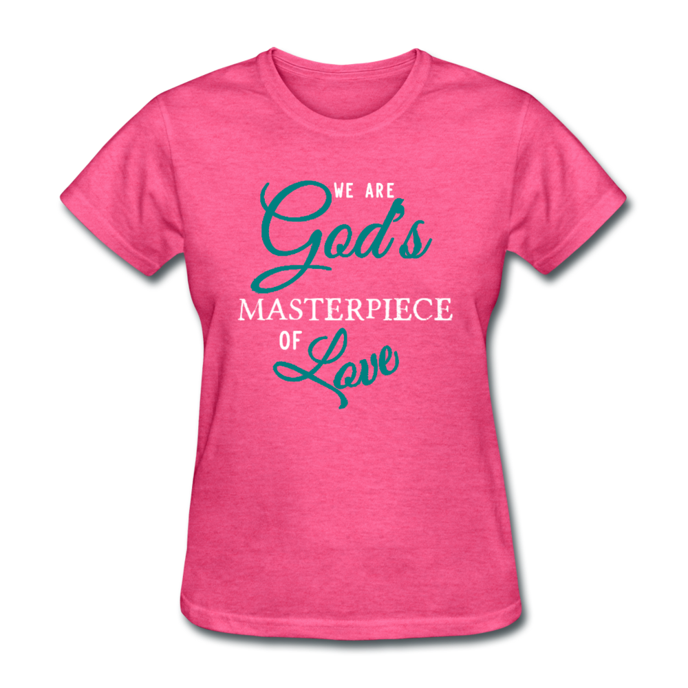God's Masterpiece Women's T-Shirt heather pink - Loyalty Vibes