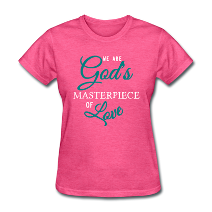 God's Masterpiece Women's T-Shirt heather pink - Loyalty Vibes