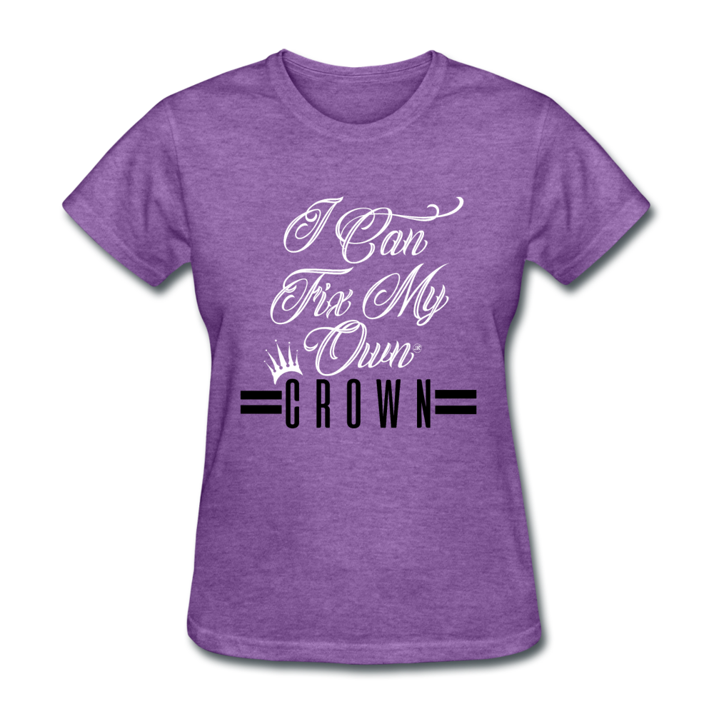 I Can Fix My Own Crown Women's T-Shirt purple heather - Loyalty Vibes