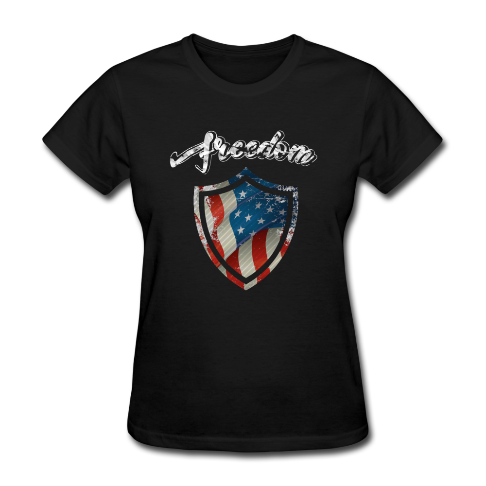 Freedom Warrior Women's T-Shirt black - Loyalty Vibes