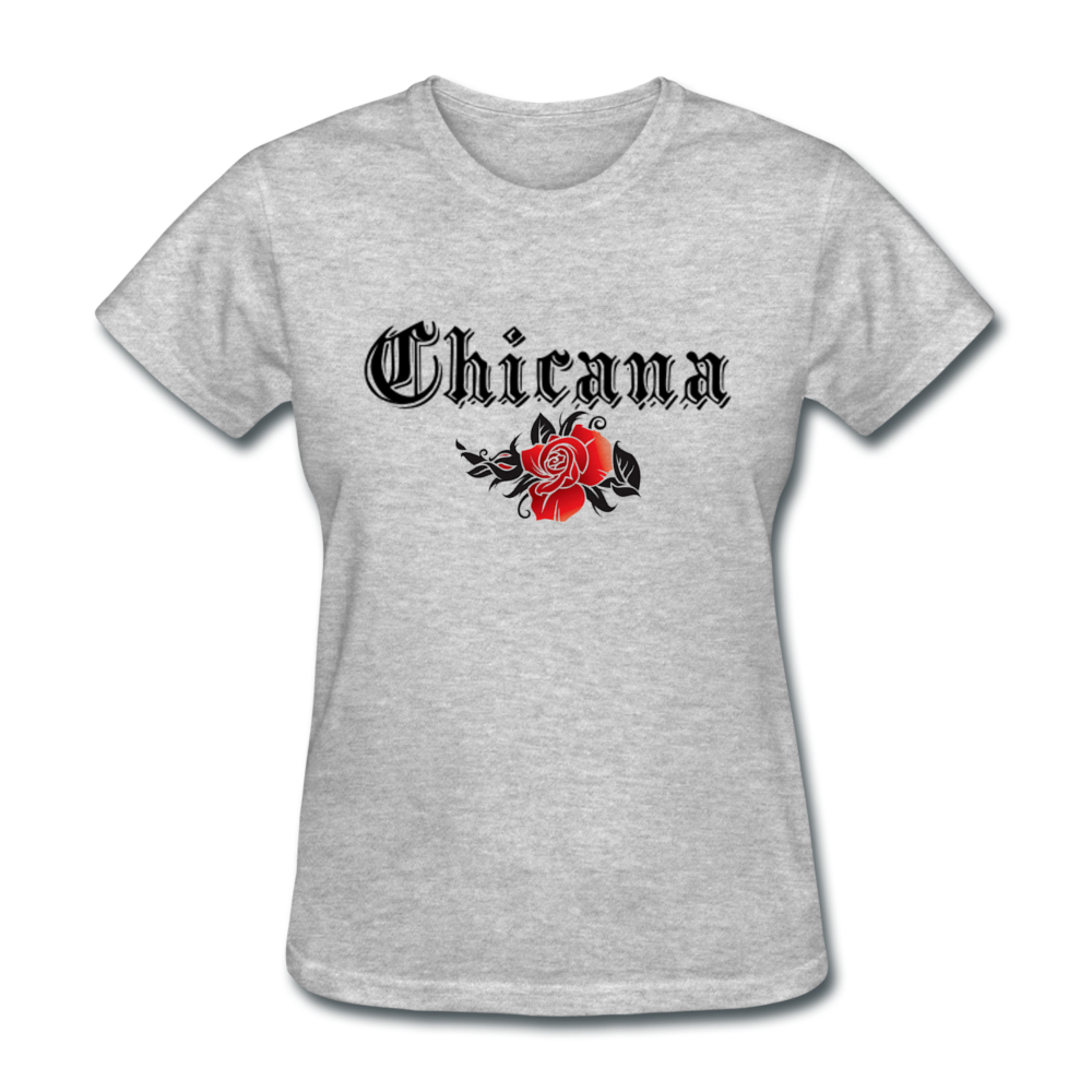 Chicana Women's T-Shirt heather gray - Loyalty Vibes